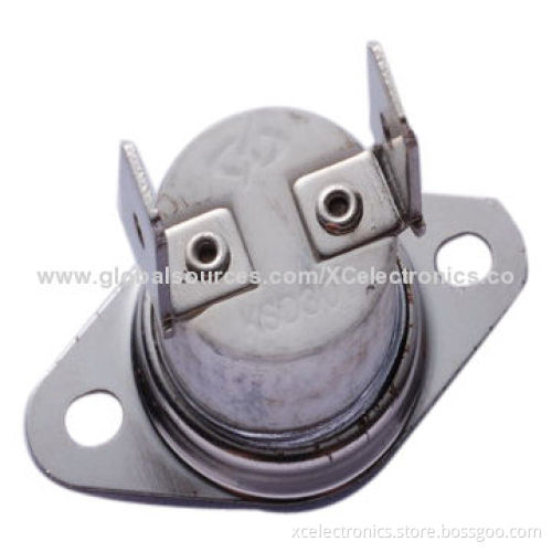 Thermal Switch/Bimetal Thermostat, Auto-reset with Fixed Bracket, Ceramic